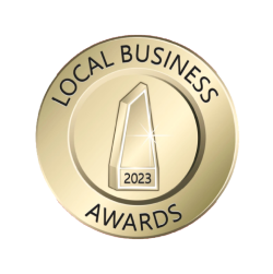 Gold-colored medal with 